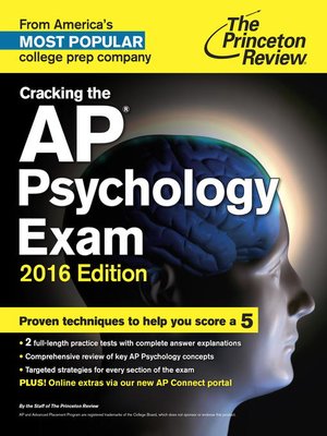 cover image of Cracking the AP Psychology Exam, 2016 Edition